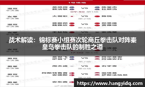 战术解读：锦标赛小组赛次轮商丘拳击队对阵秦皇岛拳击队的制胜之道